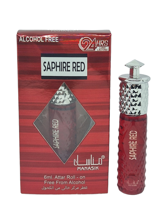 Saphire Red - 6ml roll on - Manasik - Alcohol Free
