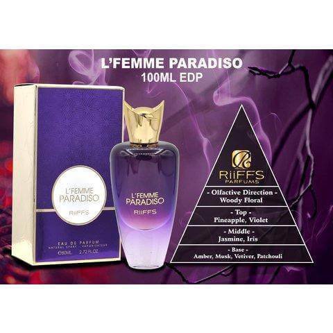 L'femme Paradiso - eau de parfum - 100 ml- dames - Riiffs - De Parfumist.nl - Online Parfumerie