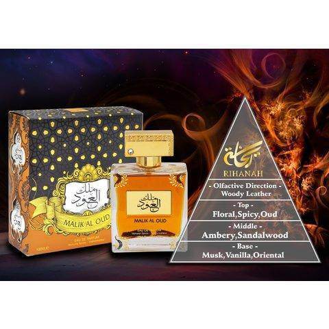 Malik al Oud - eau de parfum - 100 ml - Rihanah - De Parfumist.nl - Online Parfumerie