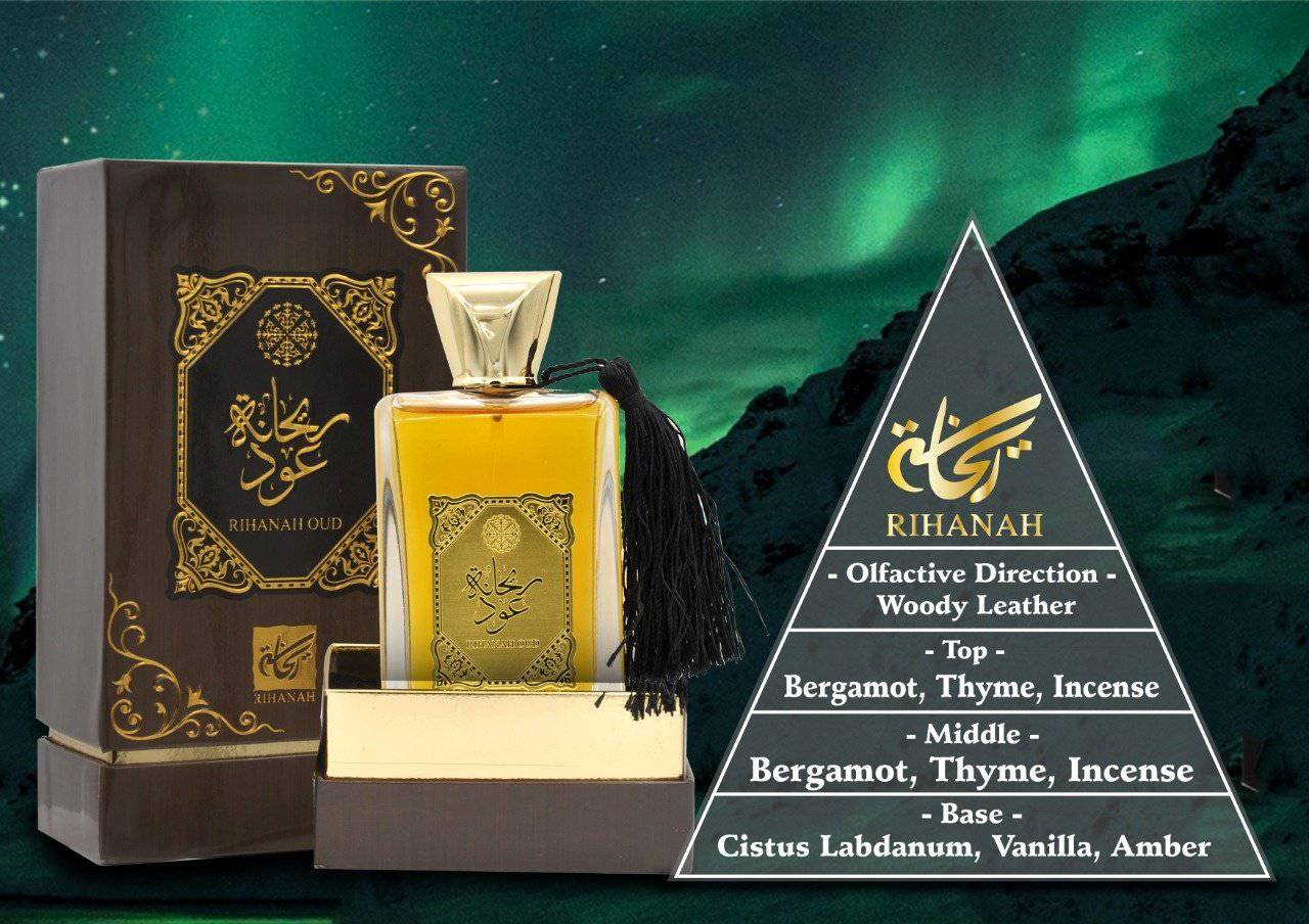 Rihanah Oud - eau de parfum - 10P - 100 ml - heren - Rihanah - De Parfumist.nl - Online Parfumerie