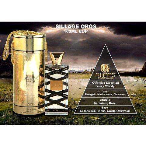 Sillage Oros - eau de parfum - 100 ml - Riiffs - De Parfumist.nl - Online Parfumerie